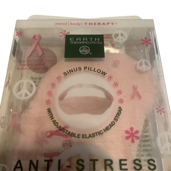 Earth Therapeutics Anti-Stress Warm or Cool Sinus Pillow Adjustable Head Strap - Picture 2 of 8